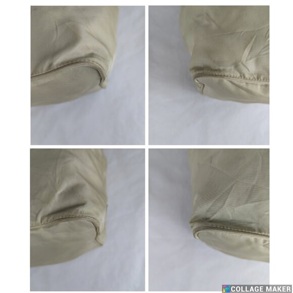 Authentic PRADA Tessuto Nylon Shoulder Bag Light Beige Cream Made in Italy - Picture 9 of 12